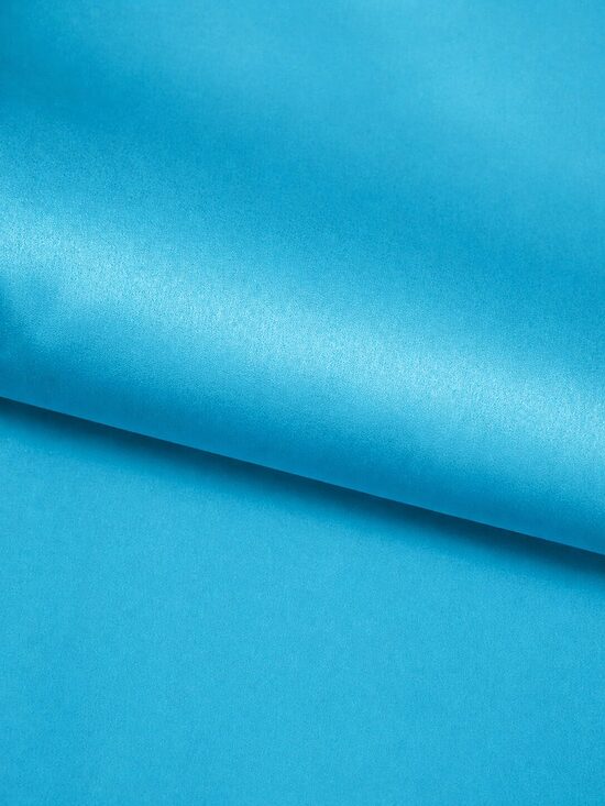Vienkrāsains satīna audums AQUA
