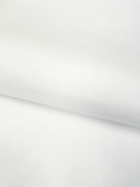 Vienkrāsains bjazs audums WHITE
