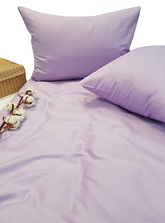 Vienkrāsains satīna audums LILAC